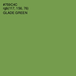 #759C4C - Glade Green Color Image